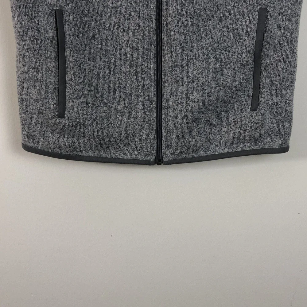 Patagonia Full-Zip Fleece Vest Men's Sz M Heather Gray Outdoor